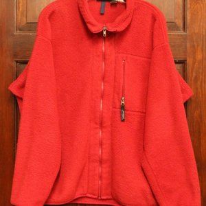 Red Patagonia Fleece Large (read description!)